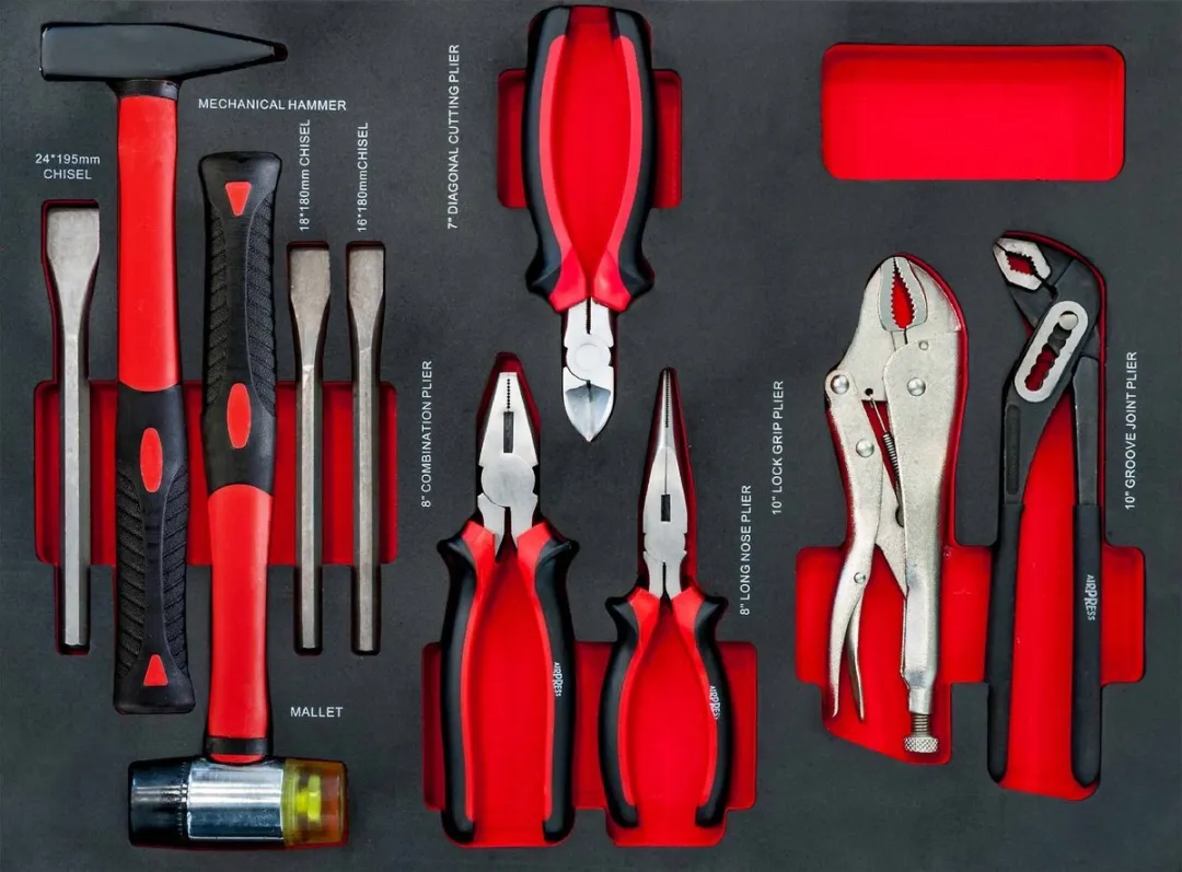 Beta Airpress Gereedschapswagen 217-delig - 7 Lades - Rood/Zwart
