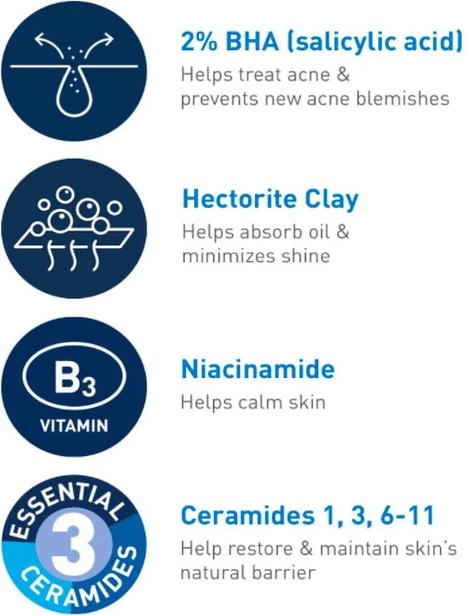 CeraVe Face Wash 473ml - 2% Salicylzuur