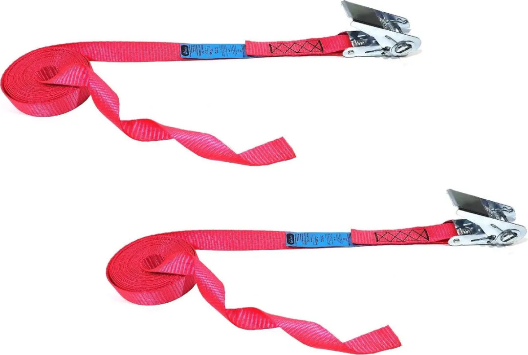 Jumbo Roze Spanband 25mm 5m met ratel