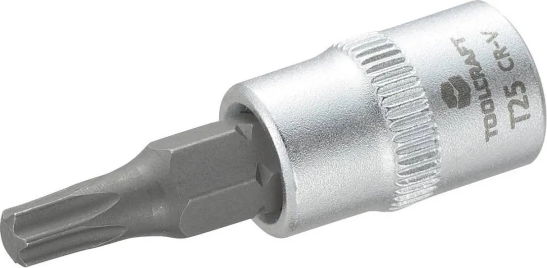 TOOLCRAFT T25 T-profiel Dopsleutelbit 1/4" (6.3 mm)