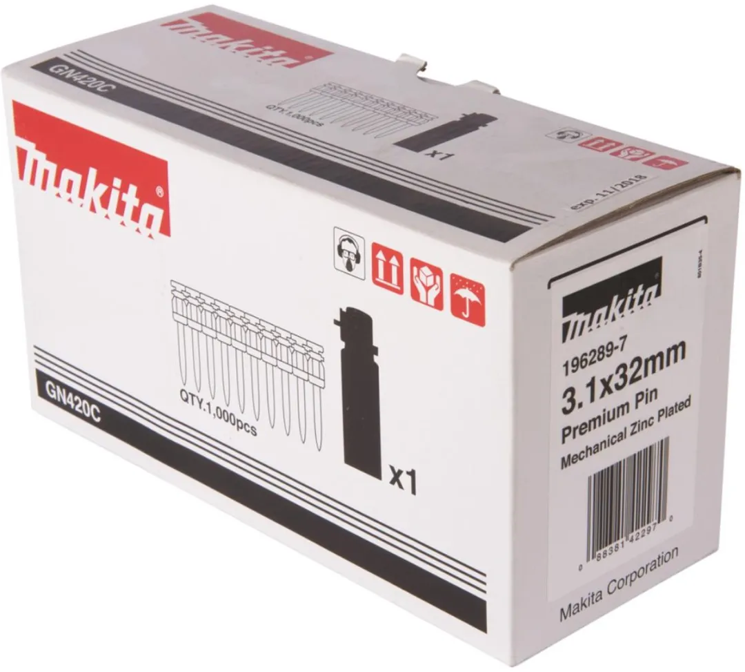 Makita 196289-7 Betonnagel +gas BLK 3,1x32mm
