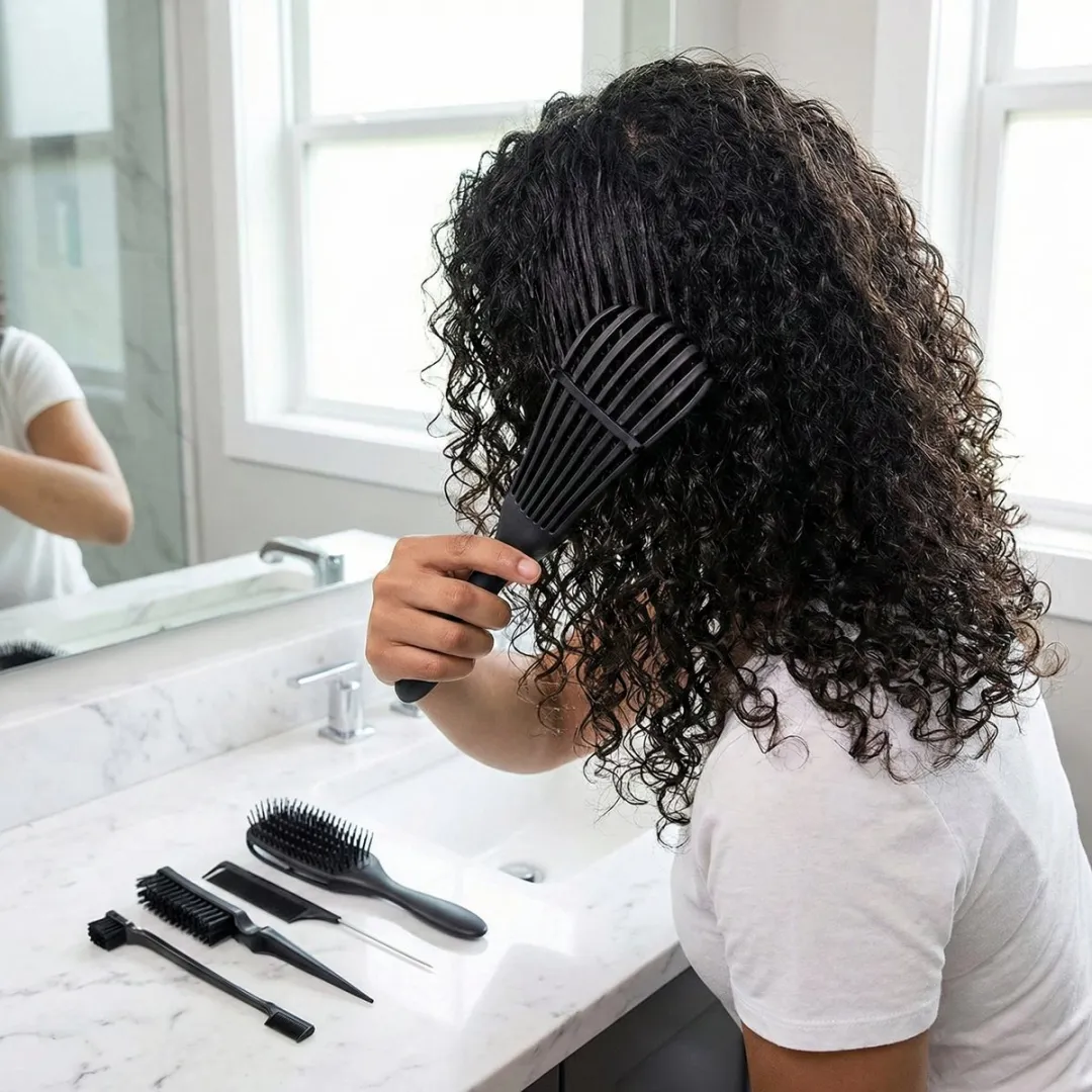 NuveX Haarstyling Set 5-delig - Zwart