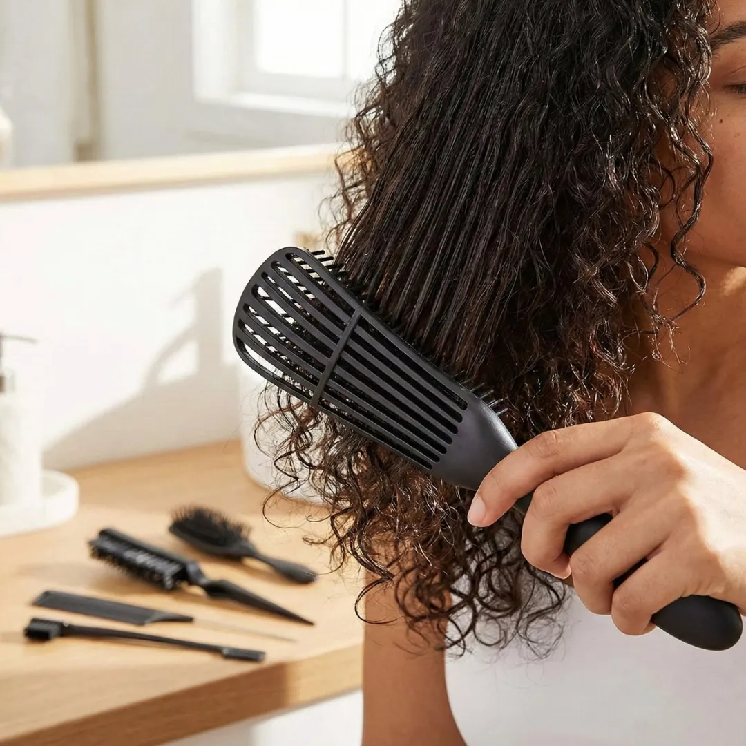 NuveX Haarstyling Set 5-delig - Zwart
