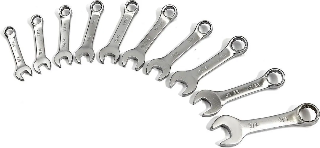 HBM Machines 10-delige Ringsleutelset 3/8"–3/4" SAE