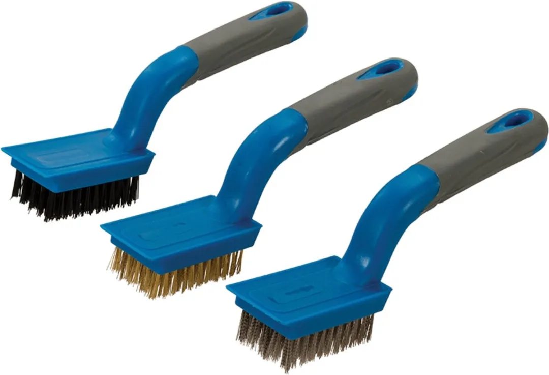 Silverline Borstelset Nylon/Messing/RVS