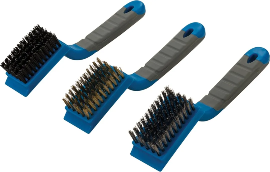 Silverline Borstelset Nylon/Messing/RVS - 3-delig - 190mm