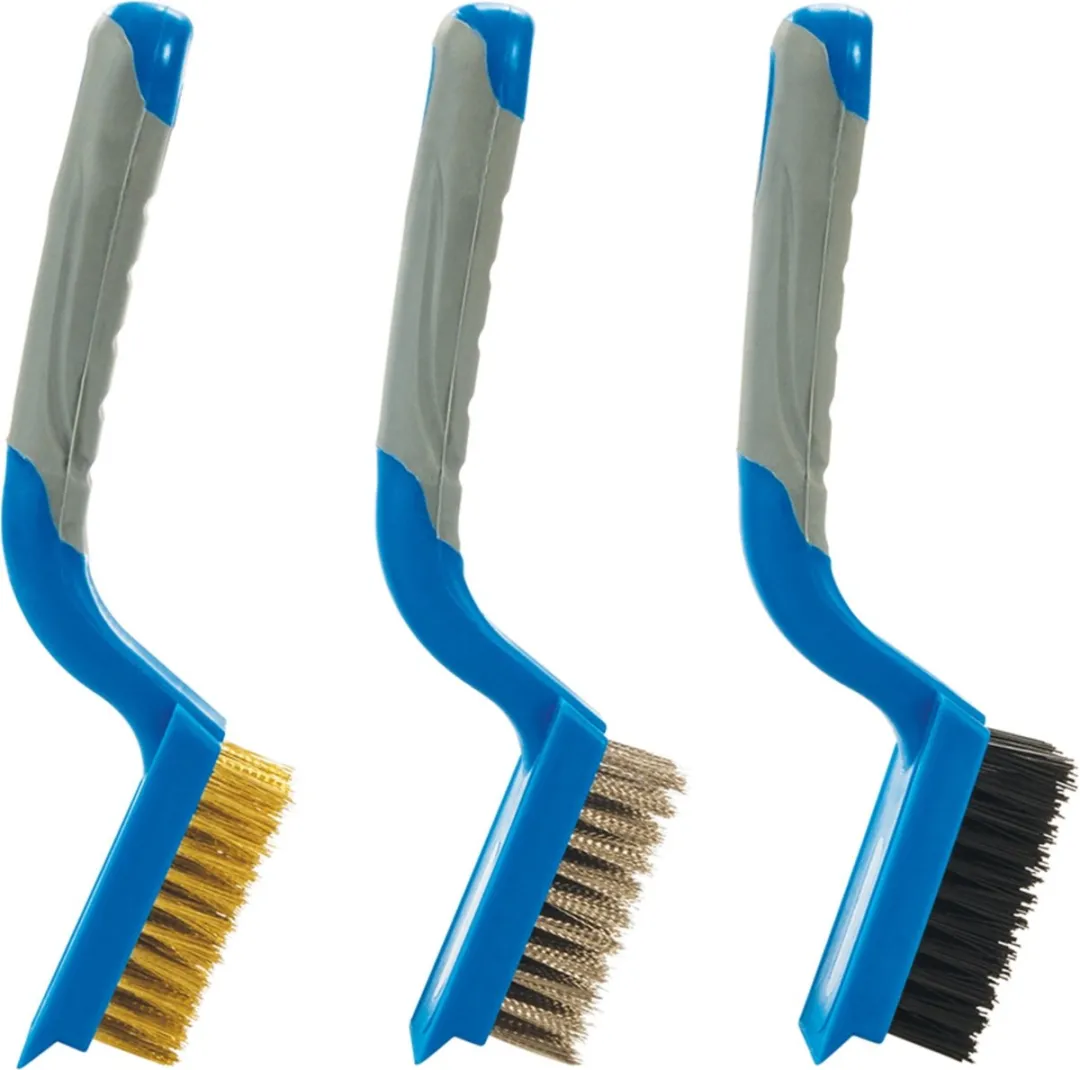 Silverline Borstelset Nylon/Messing/RVS - 3-delig - 190mm