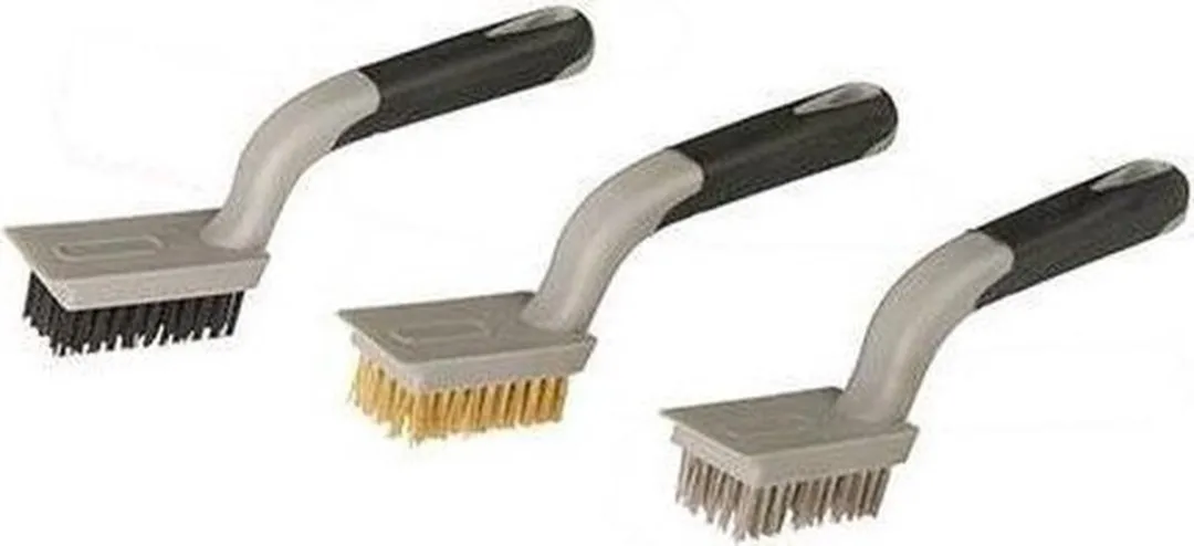 Silverline Borstelset Nylon/Messing/RVS - 3-delig - 190mm