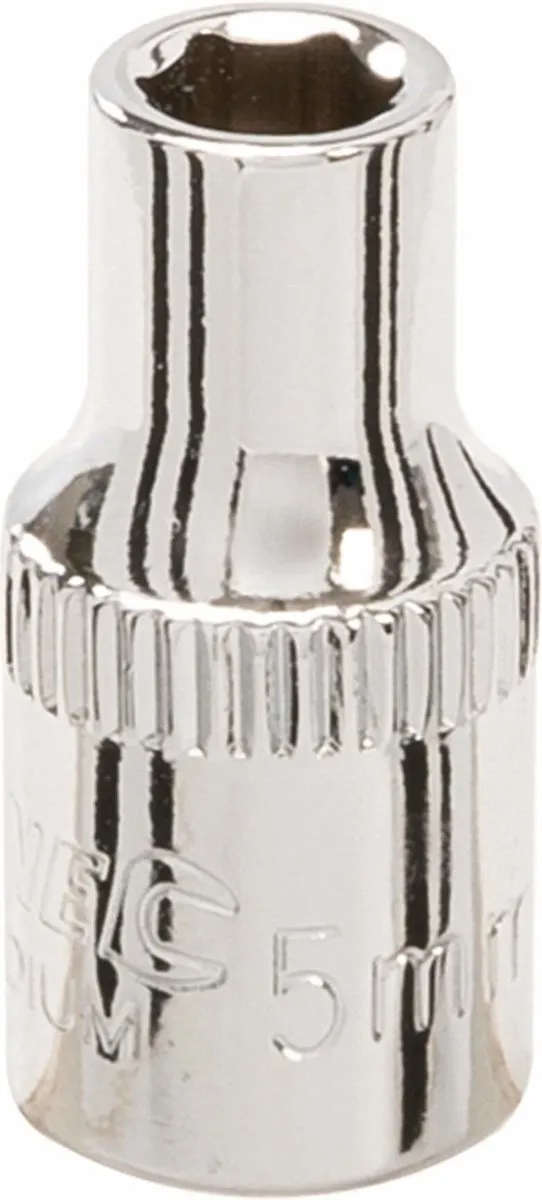 Silverline Zeskantige 1/4" Metrische dop 5 mm