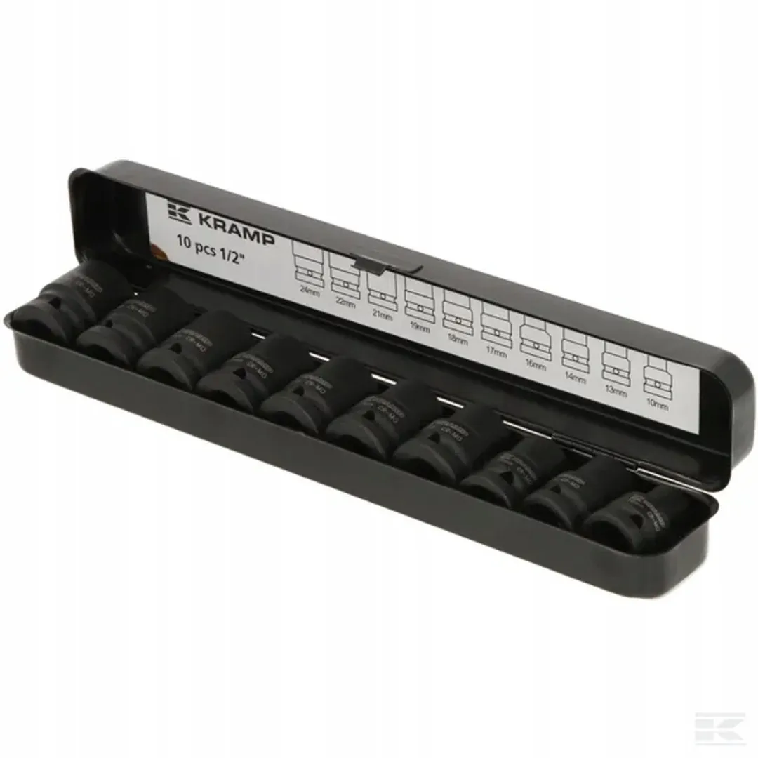 Kramp Krachtdoppenset 10-delig 10-24mm