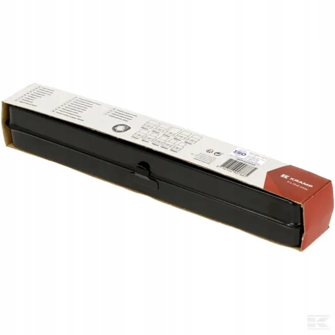 Kramp Krachtdoppenset 10-delig 10-24mm - Chroom-Molybdeen Staal - Zwart