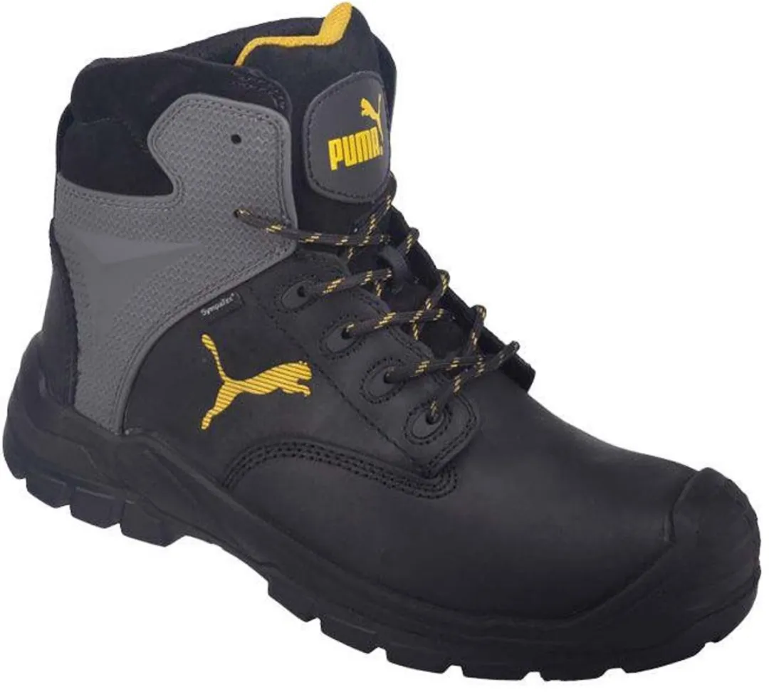 PUMA Borneo MT MID 630870 - Veiligheidsschoen 47 - Zwart/Grijs