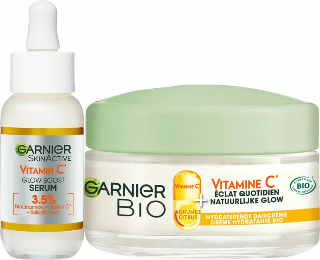 Garnier Vitamine C Serum & Dagcrème Pakket - 2x50.3ml