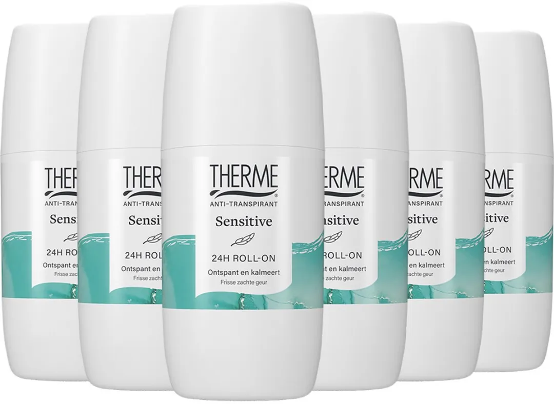 Therme Anti-Transpirant Sensitive Roller 6x60ml