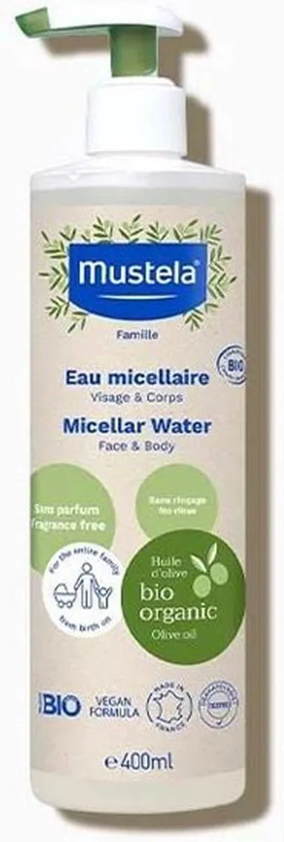 Mustela Bebé Bio Micellair Water 400ml - afbeelding 6 van 6