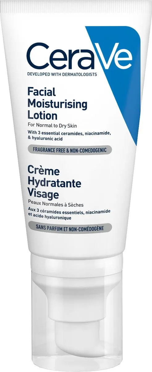 CeraVe Hydraterende Gezichtscrème 52ml - Normale tot droge huid