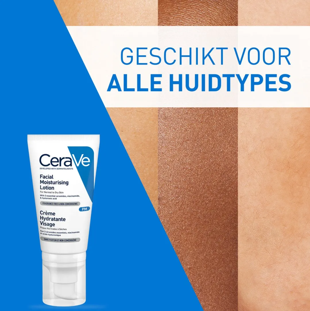 CeraVe Hydraterende Gezichtscrème 52ml - Normale tot droge huid