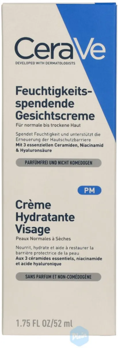 CeraVe Hydraterende Gezichtscrème 52ml - Normale tot droge huid - afbeelding 6 van 6