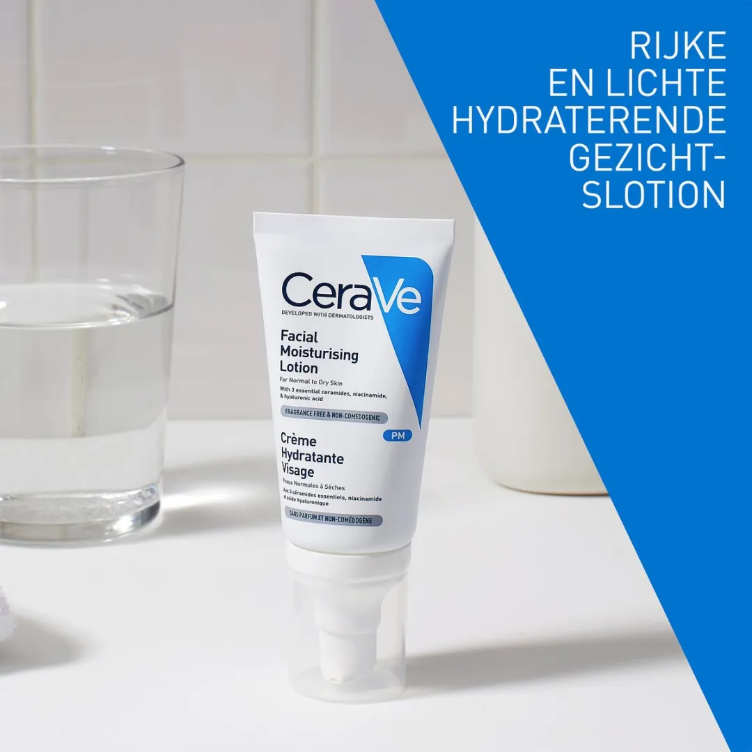 CeraVe Hydraterende Gezichtscrème 52ml - Normale tot droge huid