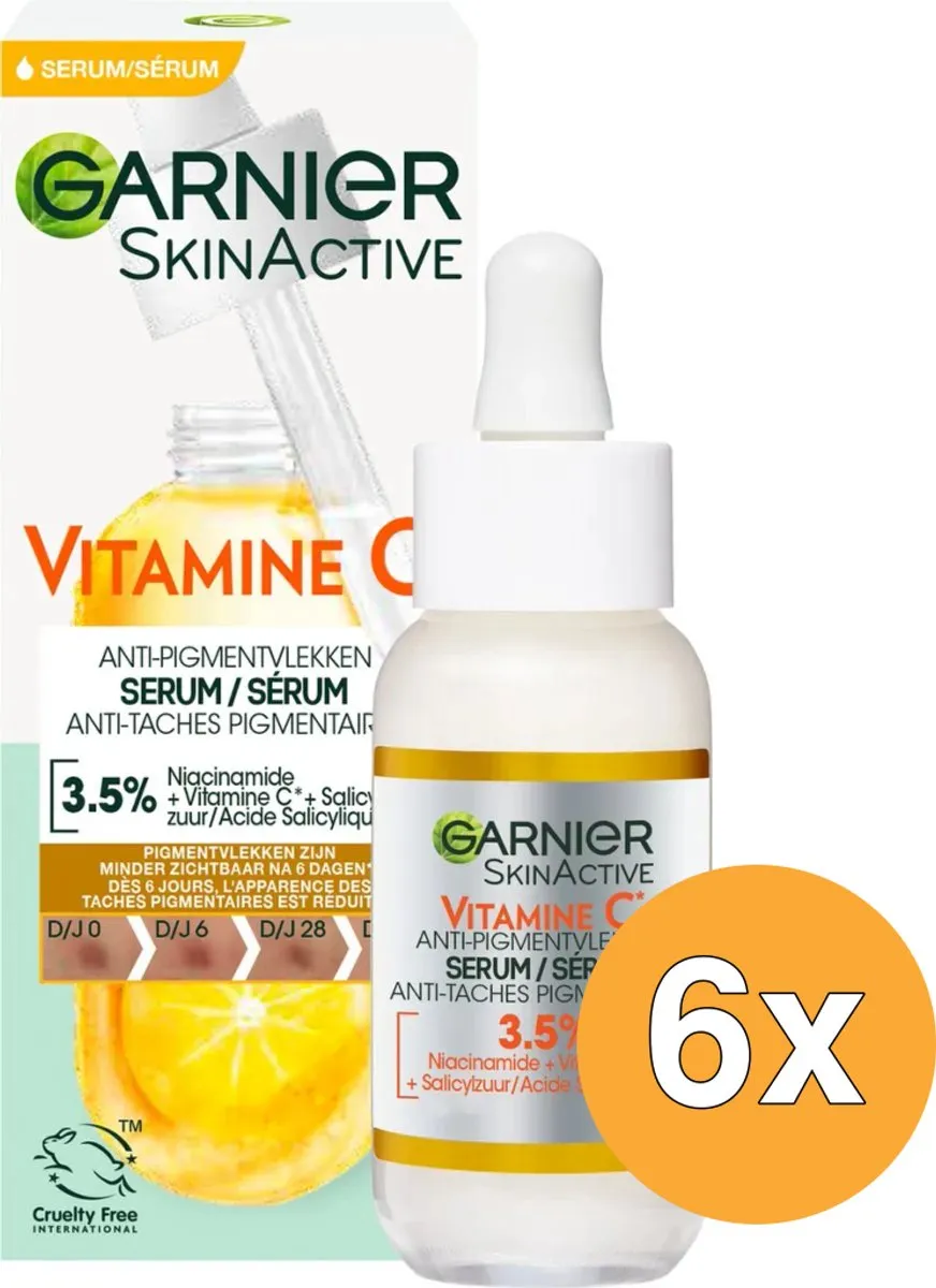 Garnier SkinActive Vitamine C Serum 30ml - 6 Stuks