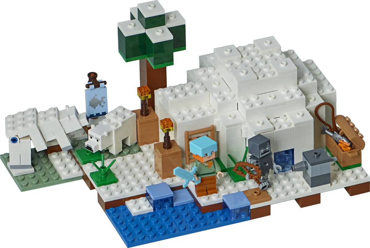LEGO Minecraft De Iglo 21142 - 275 Stukken