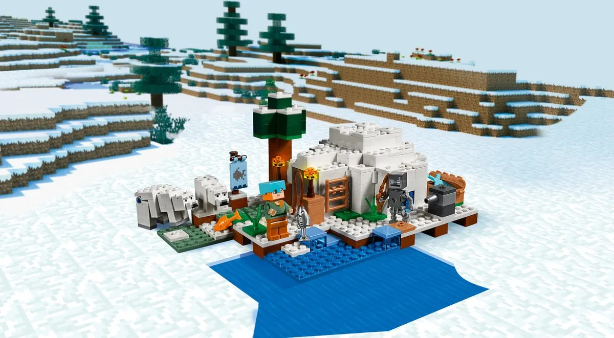LEGO Minecraft De Iglo 21142 - 275 Stukken