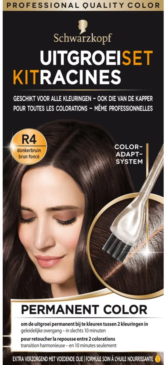 Schwarzkopf Uitgroeiset Donkerbruin Haarverf 245g