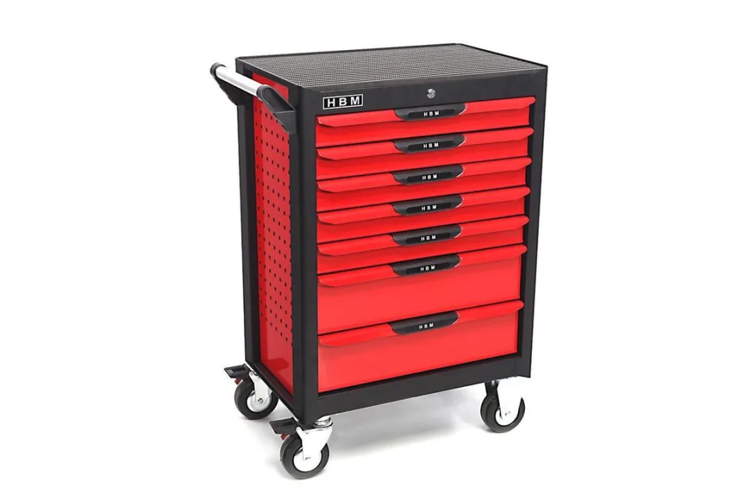 HBM Professionele 283 Deluxe Gereedschapswagen - 7 Lades - Rood