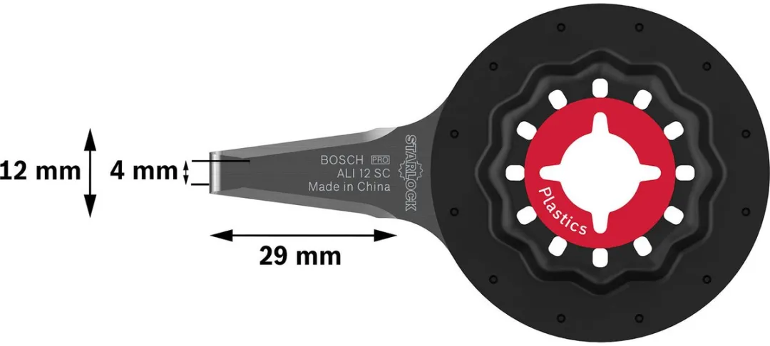 Bosch Professional PRO ALI 12 SC Zaagblad 4x12mm - Oscillerend