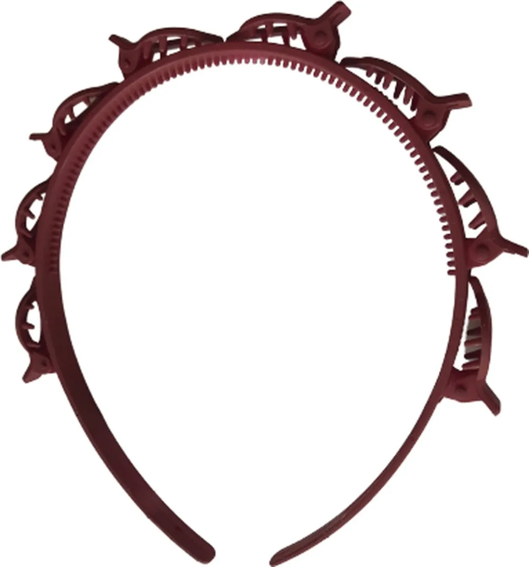 VinkToys Diadeem met clips - Donker Rood