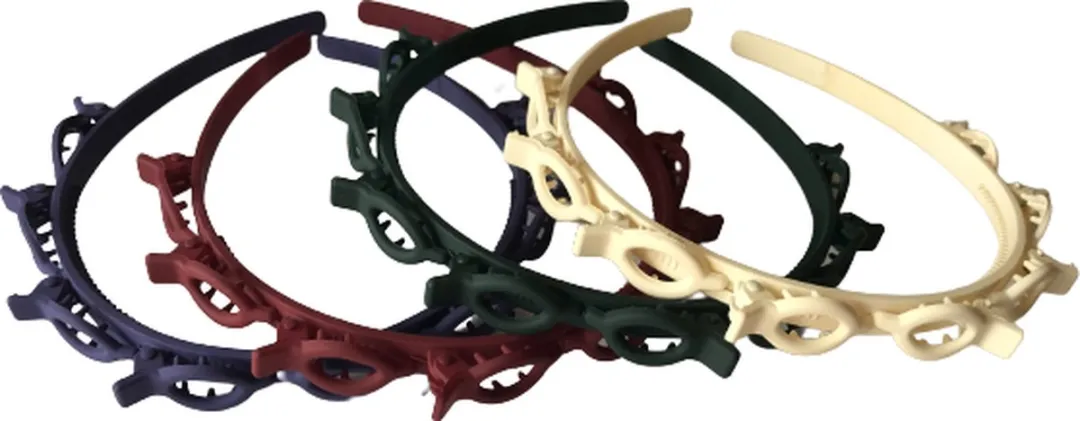 VinkToys Diadeem met clips - Donker Rood
