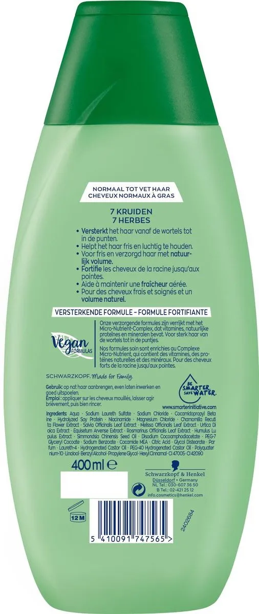 Schwarzkopf 7 Kruiden Shampoo 2000ml (5x400ml)