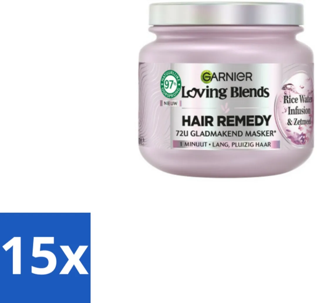 Garnier Loving Blends Haarmasker Rice Water Infusion 340ml - 15 Stuks