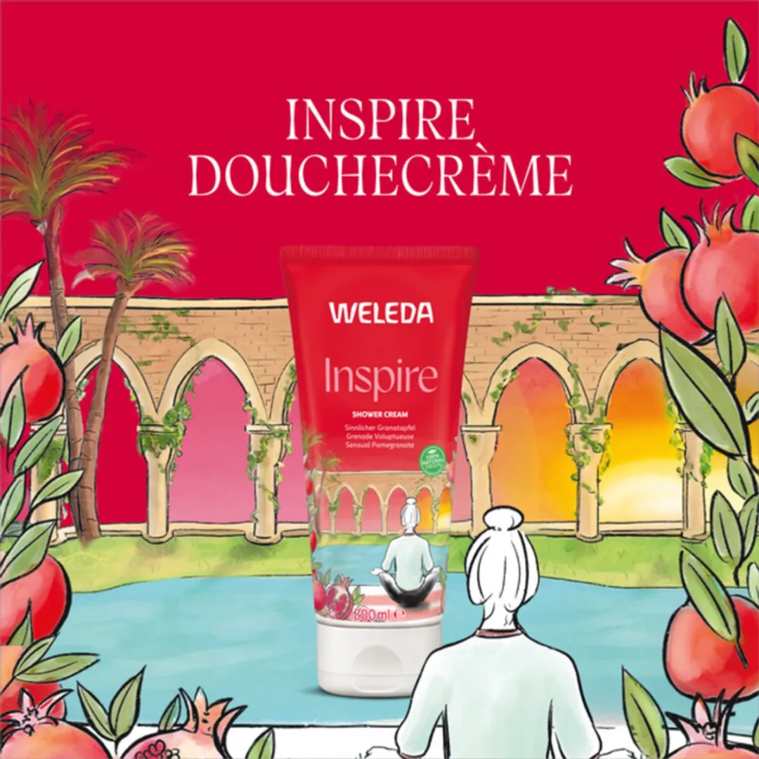 Weleda Douchecrème Granada Inspire Granaatappel 200ml - 12 Stuks - afbeelding 6 van 6