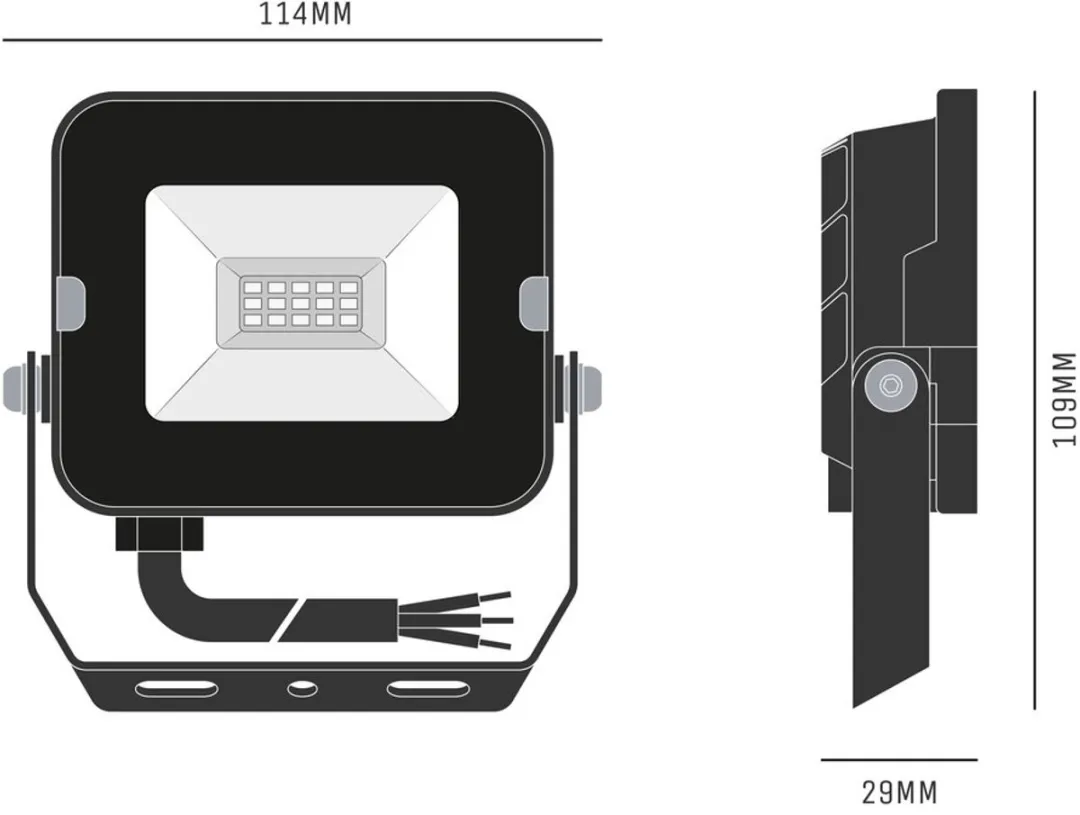 LEDVANCE Floodlight 10W 3000K IP65 - Zwart - afbeelding 2 van 6