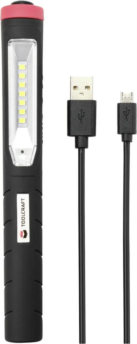 TOOLCRAFT TO-7492794 Penlightlamp LED - 3.5W 120lm - Zwart-rood