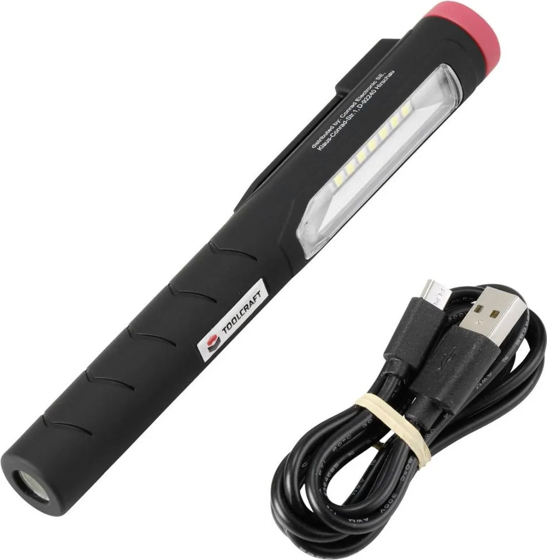 TOOLCRAFT TO-7492794 Penlightlamp LED - 3.5W 120lm - Zwart-rood