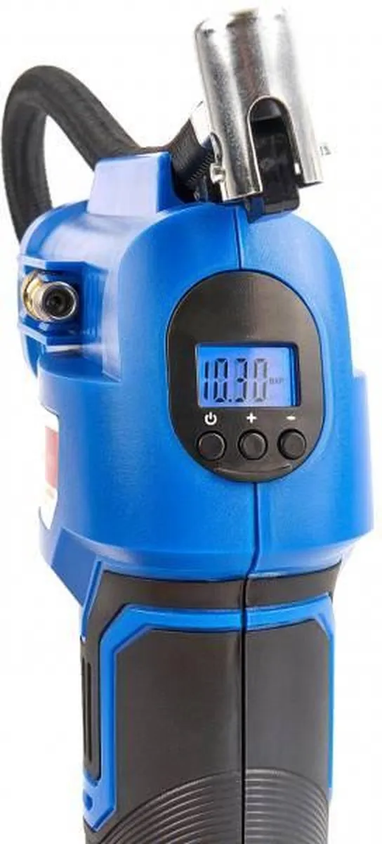 18 Volt compressor op accu met toebehoren