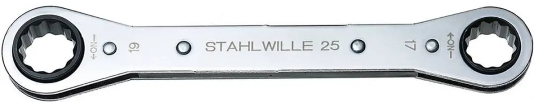 Stahlwille 41130910 25 9 X 10 RATSCHENRINGSCHLUESSEL Dubbele ringsleutelratelset Sleutelbreedte (metrisch) 9 - 10 mm
