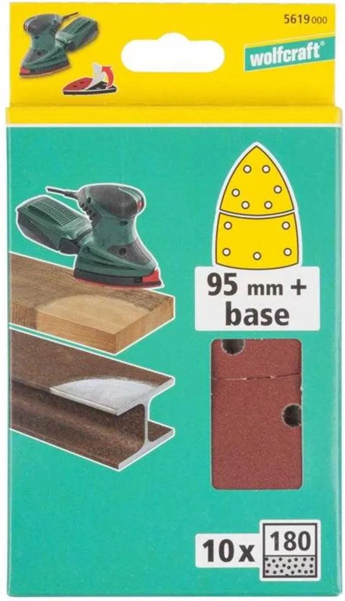 Wolfcraft Zelfhechtend Schuurblad 5619000