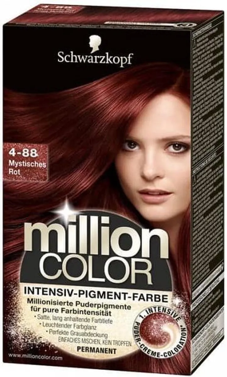 Schwarzkopf Million Color 4-88 Haarverf Diep Rood 100ml