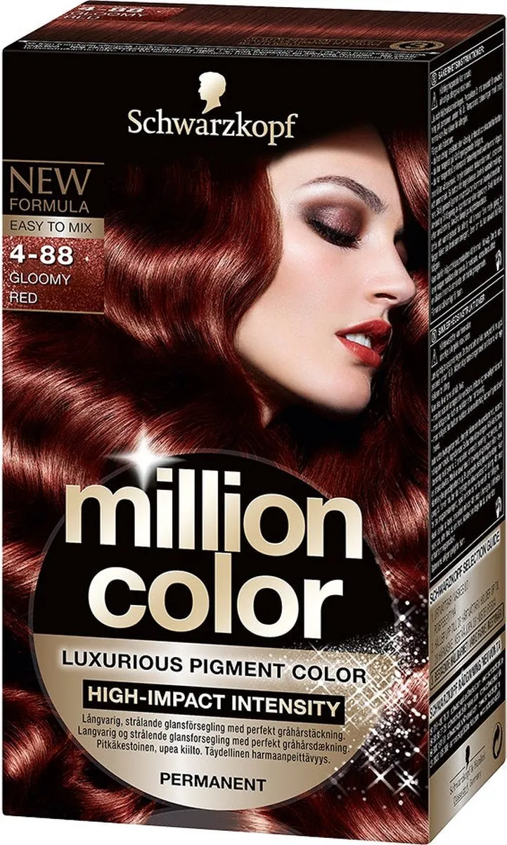 Schwarzkopf Million Color 4-88 Haarverf Diep Rood 100ml