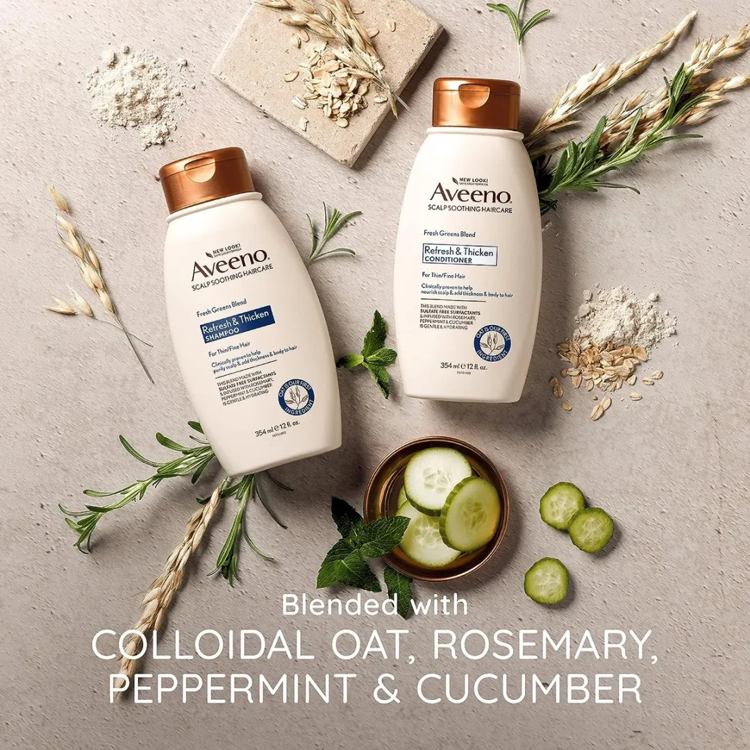 Aveeno Fresh Greens Blend Volume Shampoo 354ml