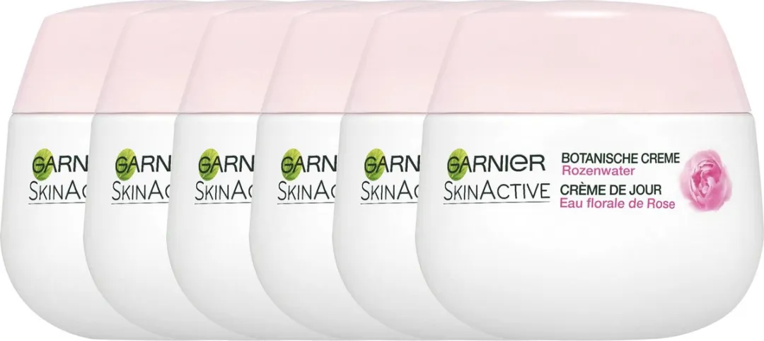 Garnier SkinActive Botanische Dagcrème Rozenwater 300ml - 6x50ml