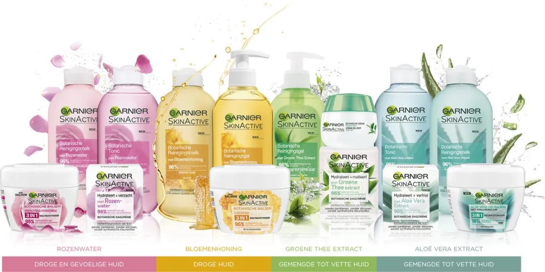 Garnier SkinActive Botanische Dagcrème Rozenwater 300ml - 6x50ml