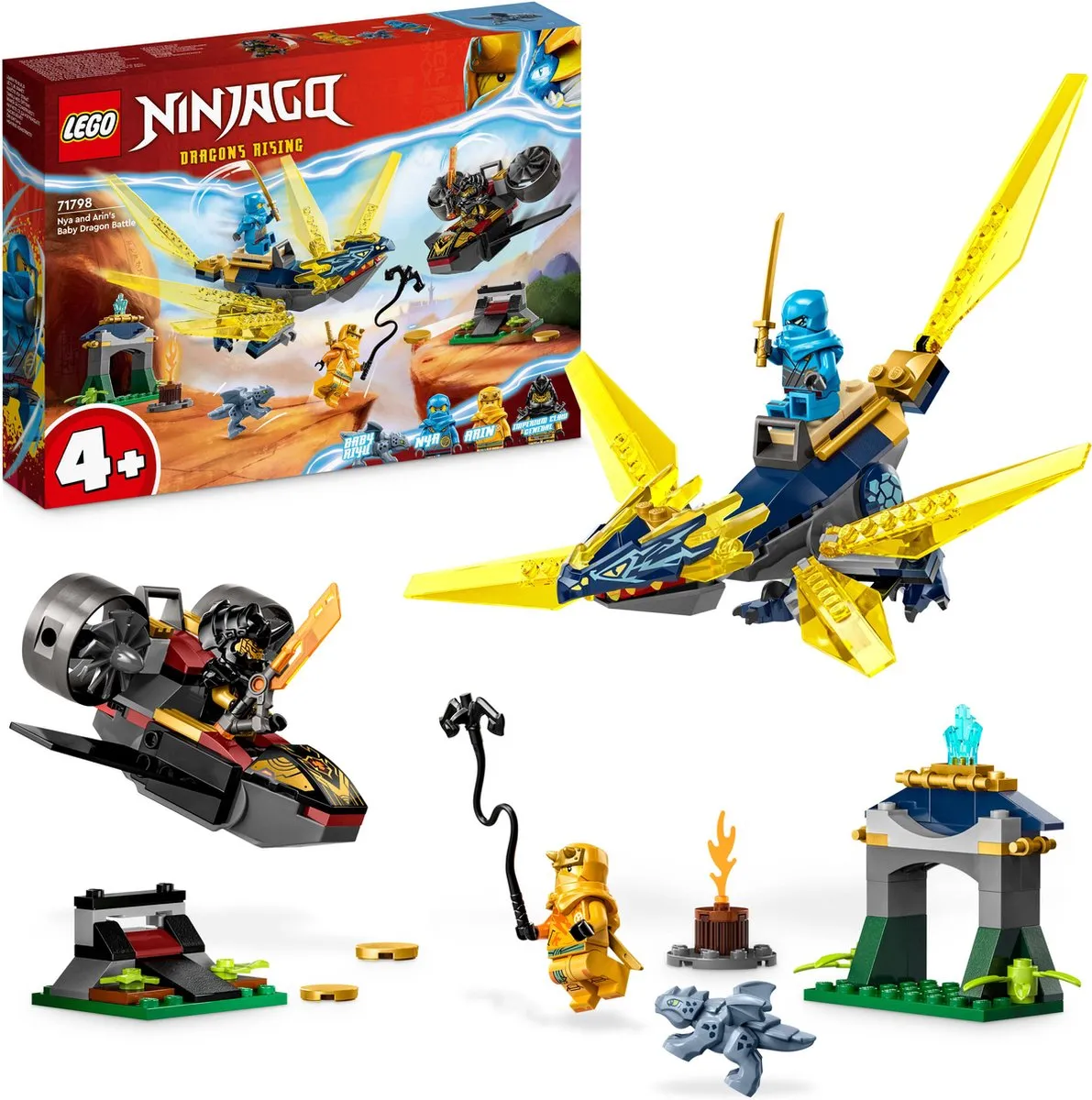 LEGO Ninjago Nya en Arin Babydrakenduel 71798 - 157 Stukken