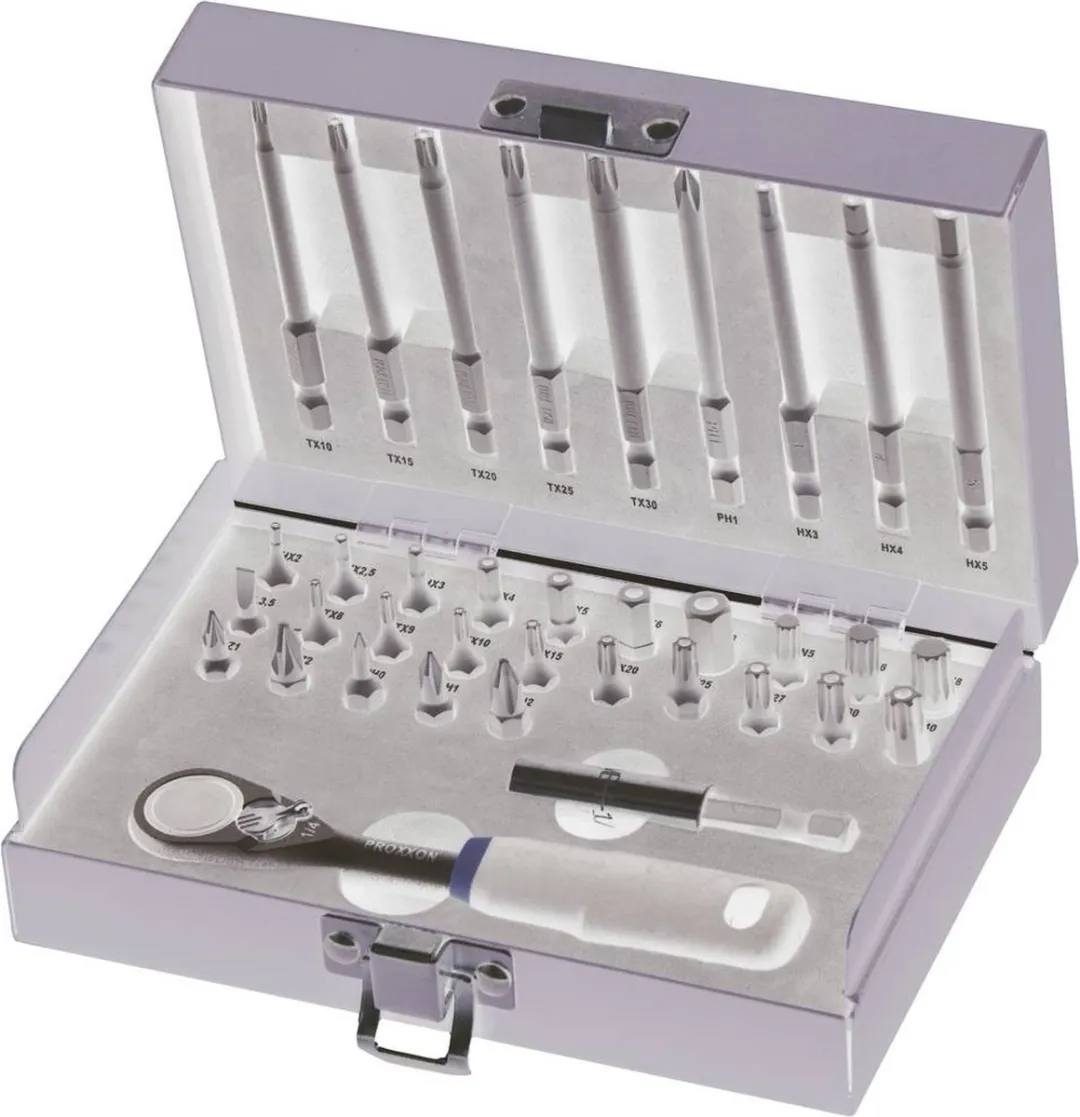 Proxxon 23109 Dopsleutelset 1/4" - 36-delig