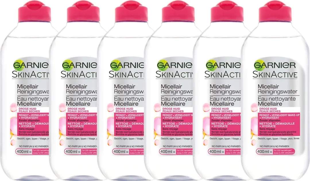 Garnier SkinActive Micellair Reinigingswater 400ml - 2400ml (6x400ml)