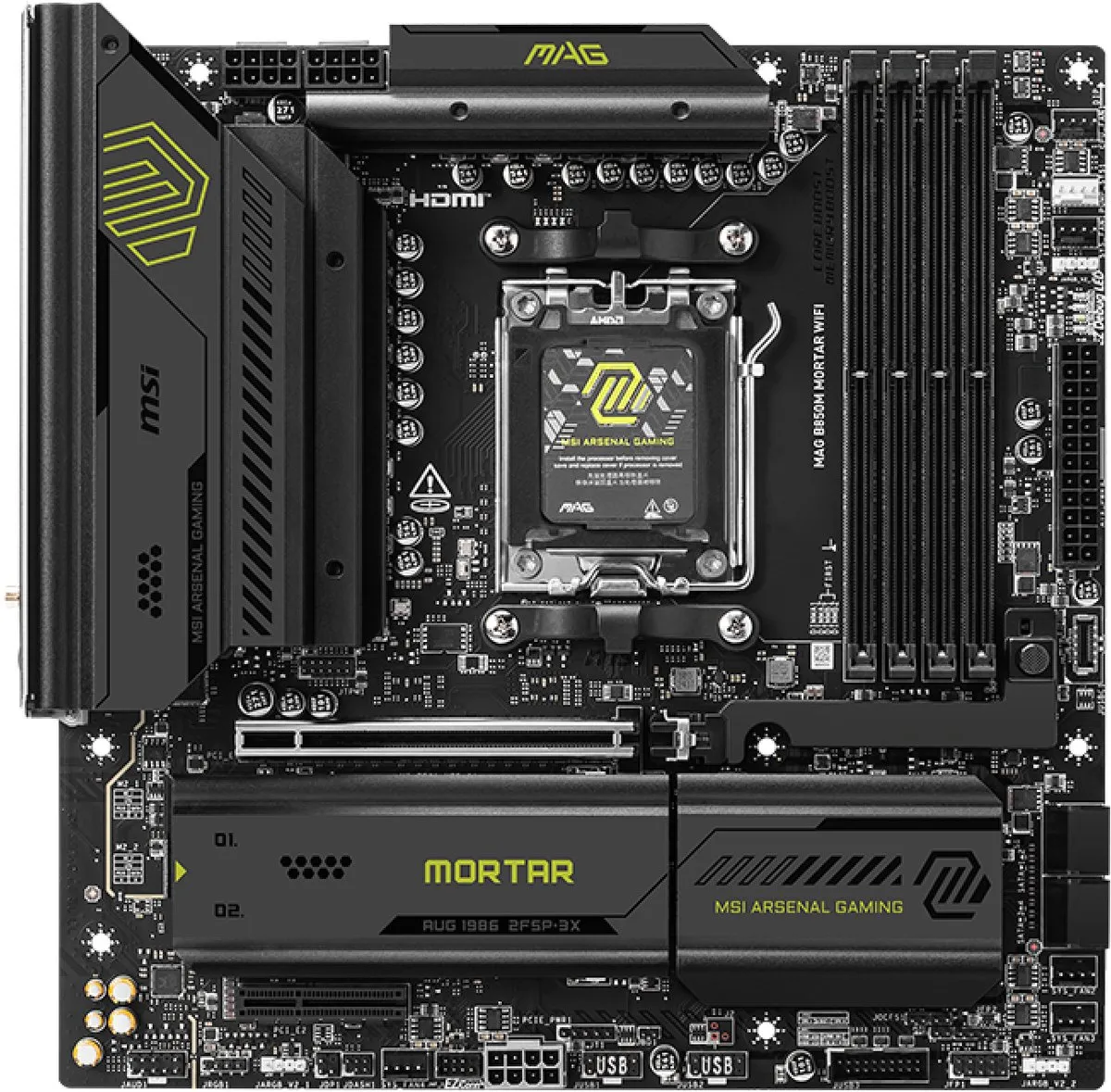 MSI MAG B850M MORTAR WIFI AM5 moederbord - microATX
