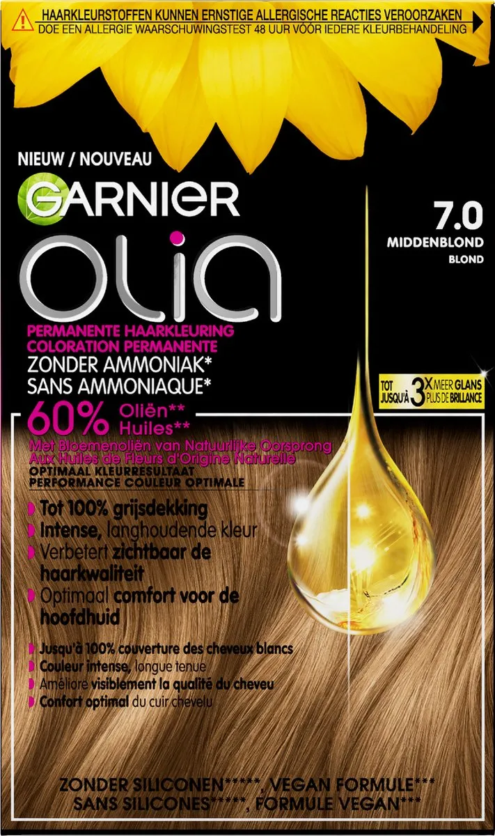 Garnier Olia Middenblond 7 Haarverf 986ml